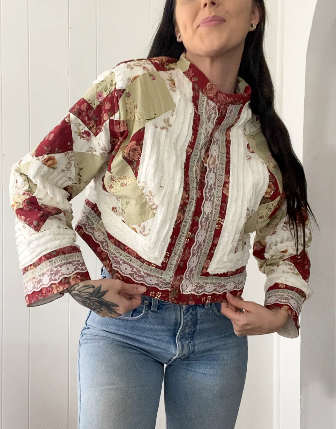 Upcycled Vintage Patchwork Jacket (Lightweight)