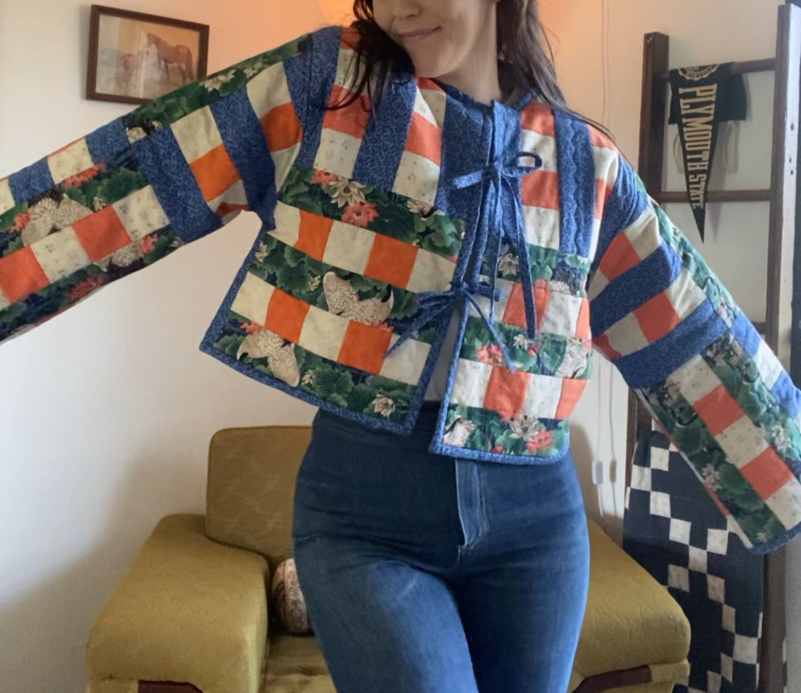 Upcycled Vintage Quilt Jacket