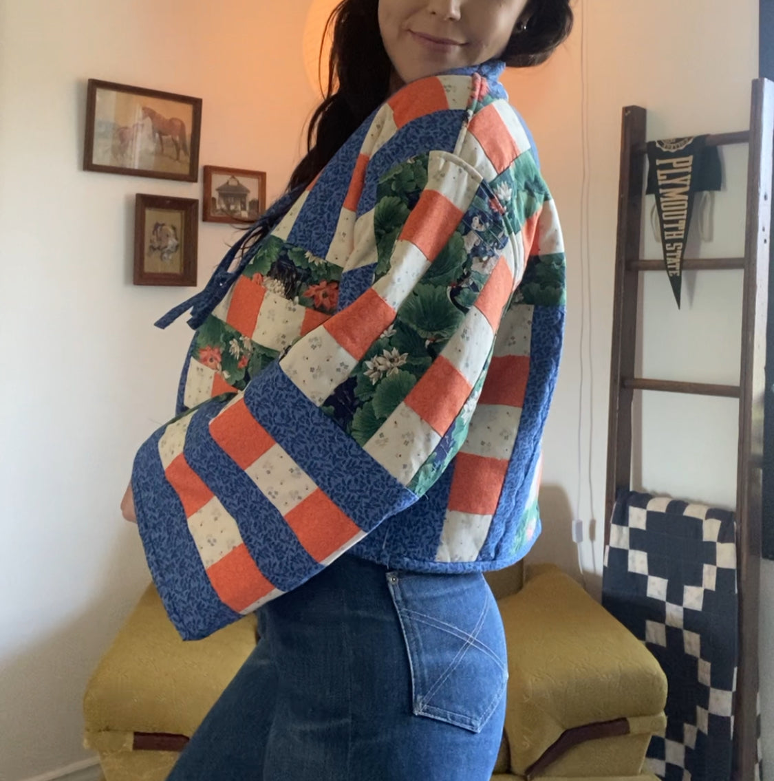 Upcycled Vintage Quilt Jacket