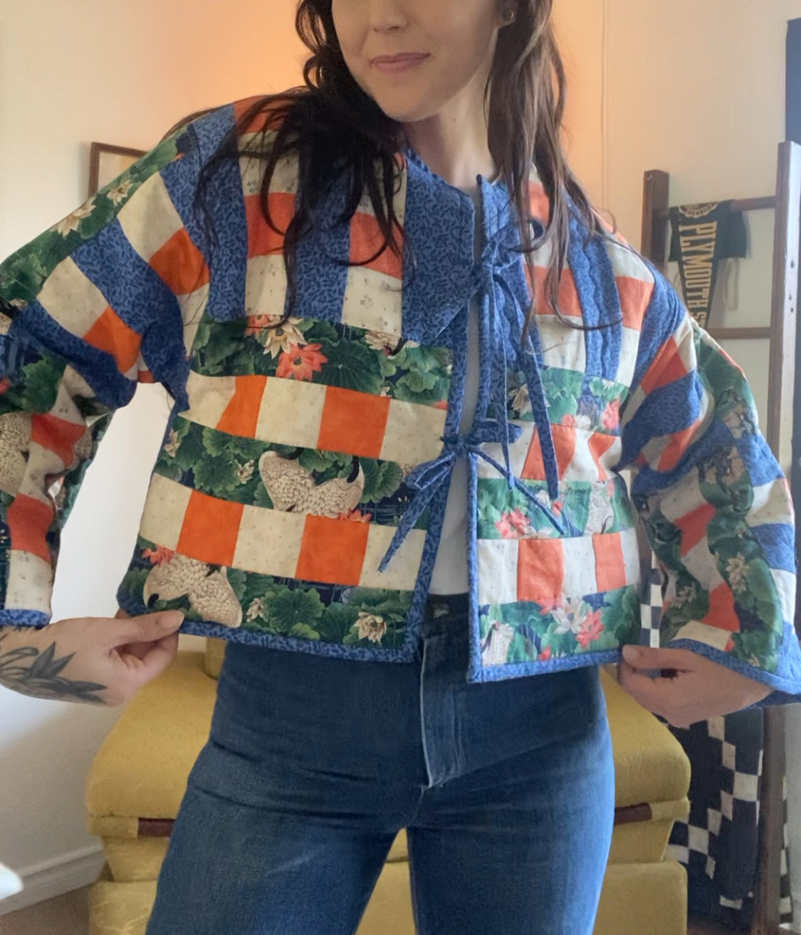 Upcycled Vintage Quilt Jacket