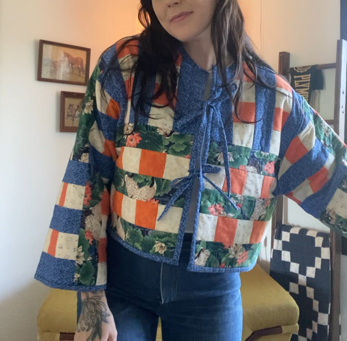 Upcycled Vintage Quilt Jacket