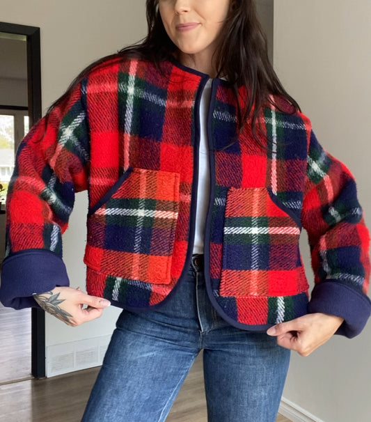 Upcycled Vintage Blanket Coat