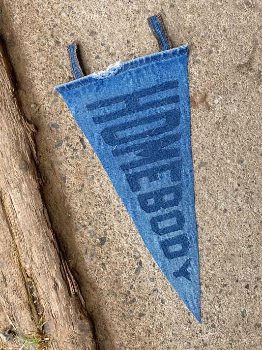 Handmade Pennant | Homebody | Denim