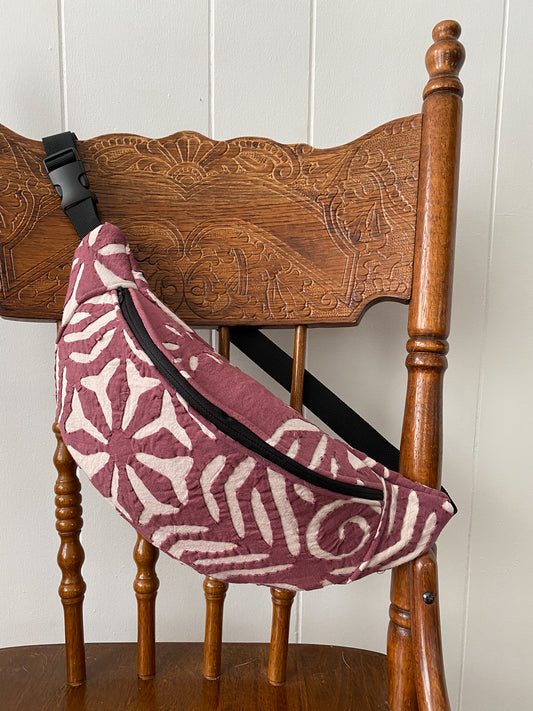 Upycled Vintage Blanket Fanny Pack