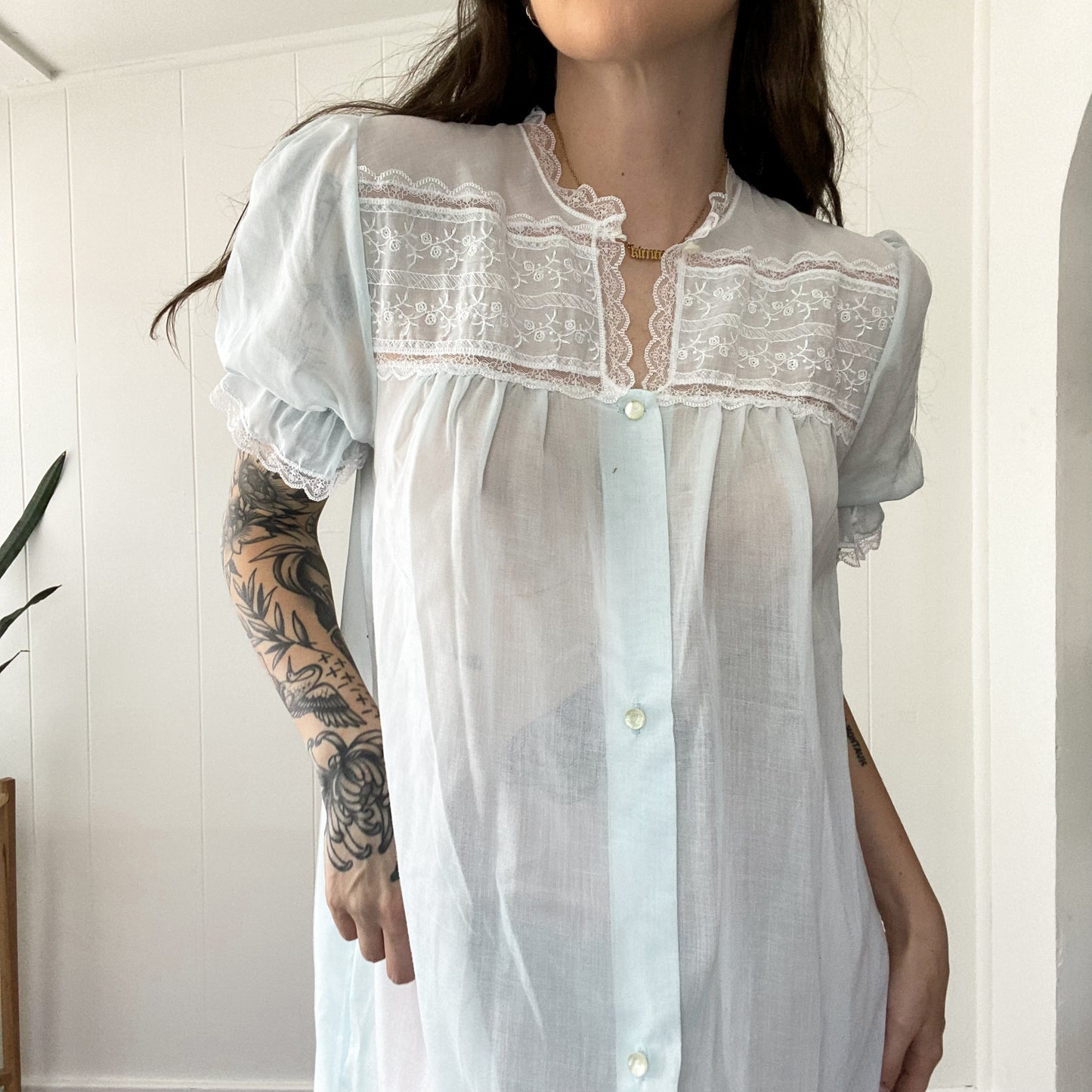 M Vintage French Maid Night Gown