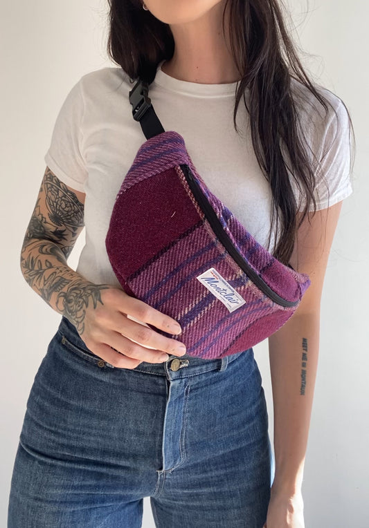 Upcycled Plaid Fanny Pack