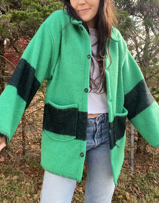 Upcycled Wool Blend Jacket