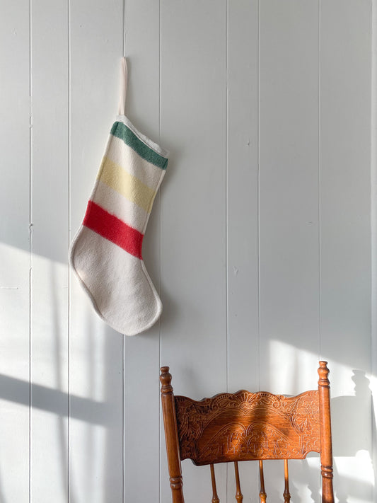 Upcycled Striped Stocking